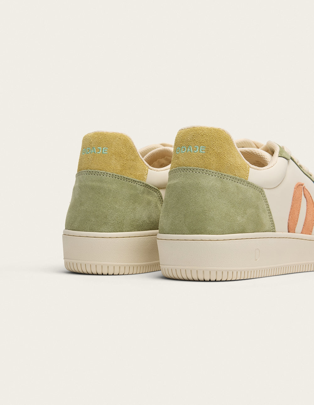 Matthieu low-top trainers - Sky blue ecru khaki