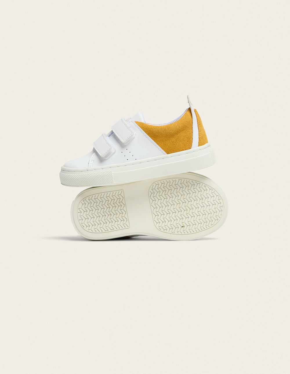 René children's trainers - Mustard white