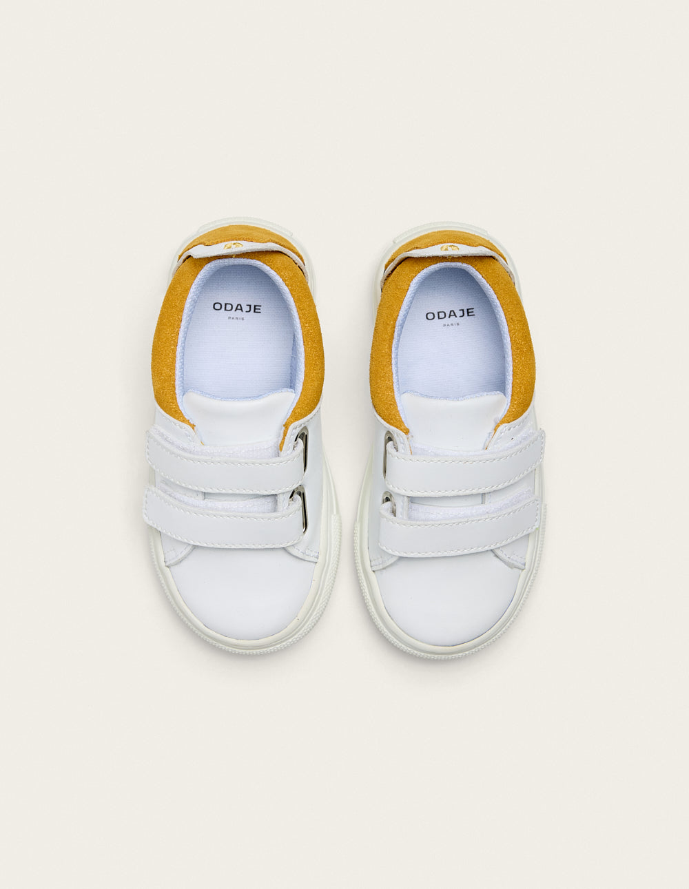 René children's trainers - Mustard white