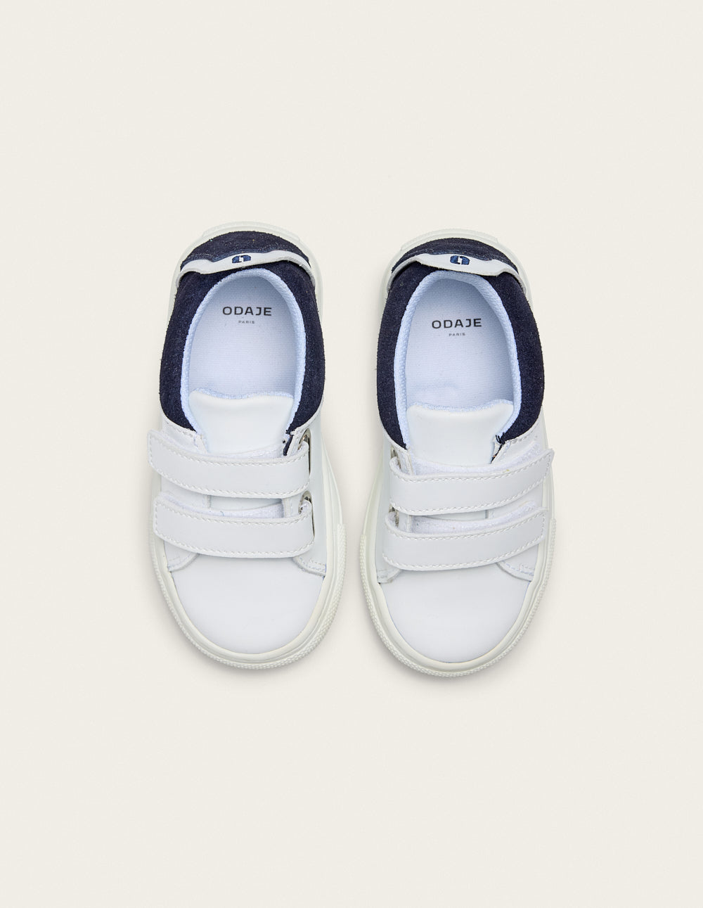 Baskets Enfants René Junior - Blanc marine