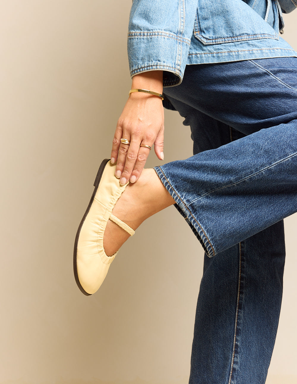 Ballerines Miluna - Cuir amande