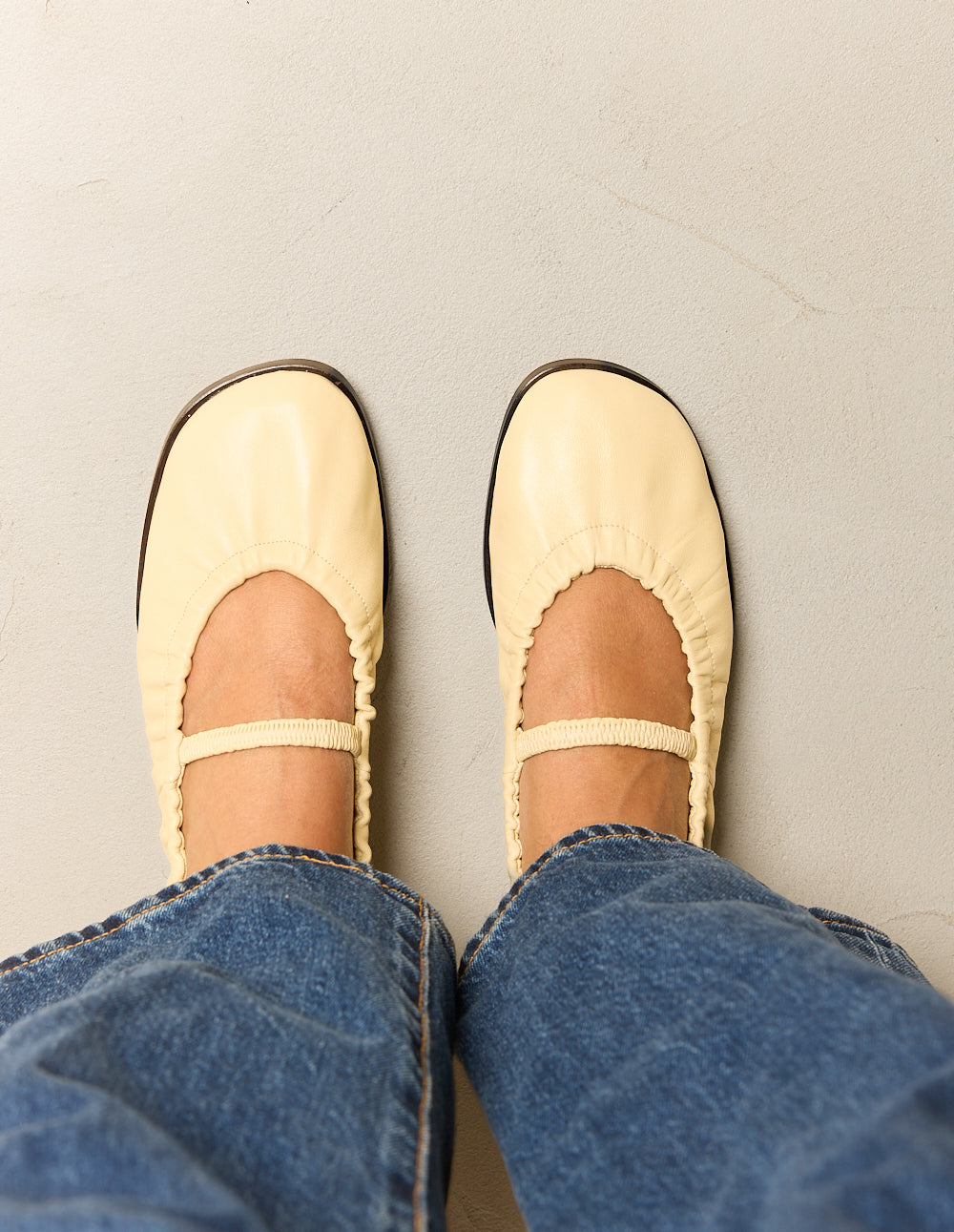 Ballerines Miluna - Cuir amande