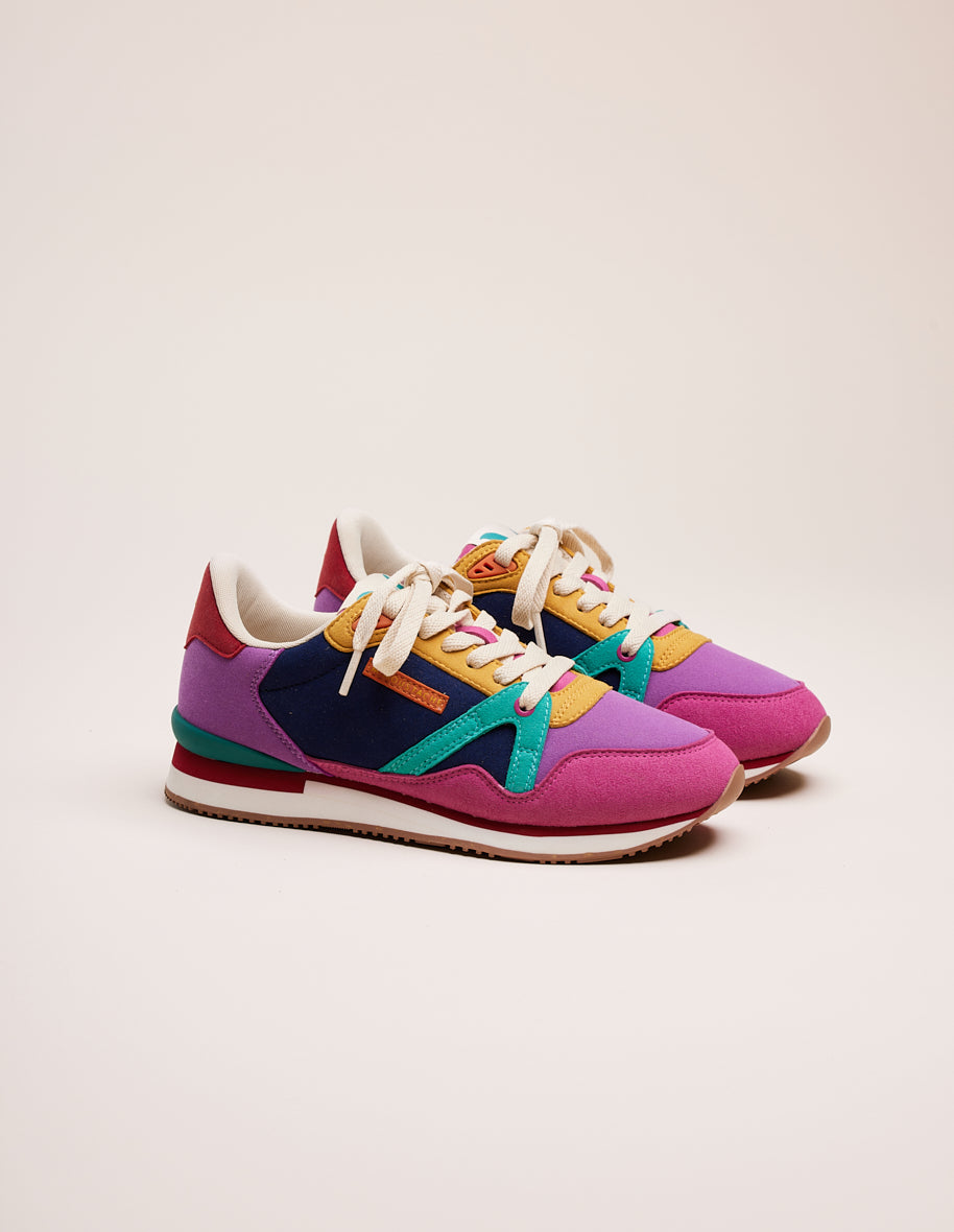 Basket violette femme discount