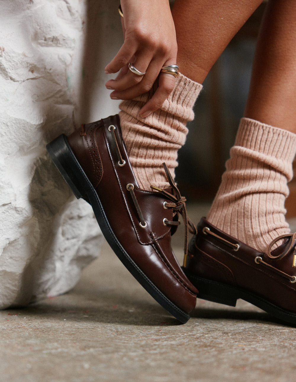 Derbies Femme MARIAMARE - Taille 36, Marron, Style Richelieu En Simili Cuir - Comme Neuves