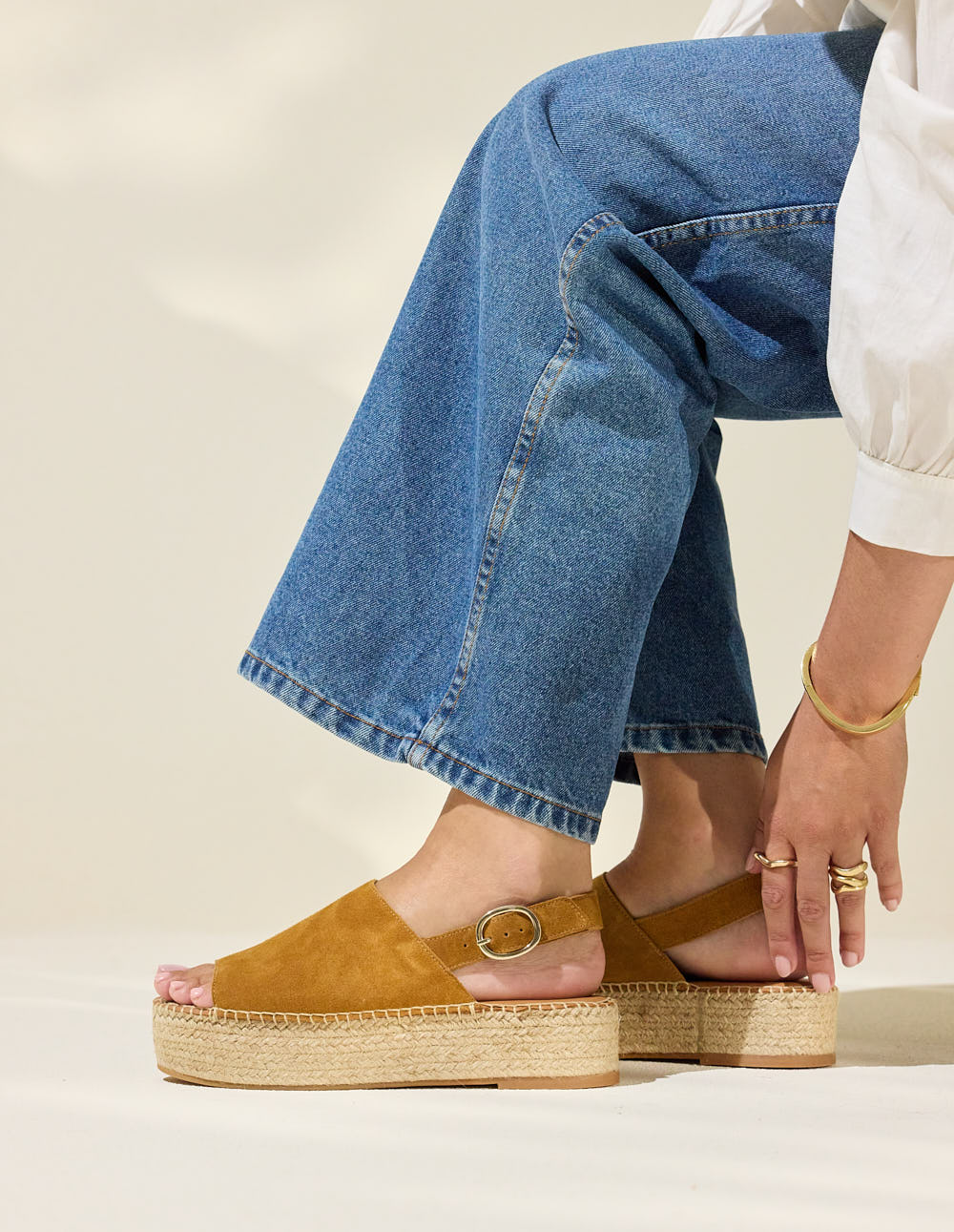 Espadrilles Maya - Suède ambre