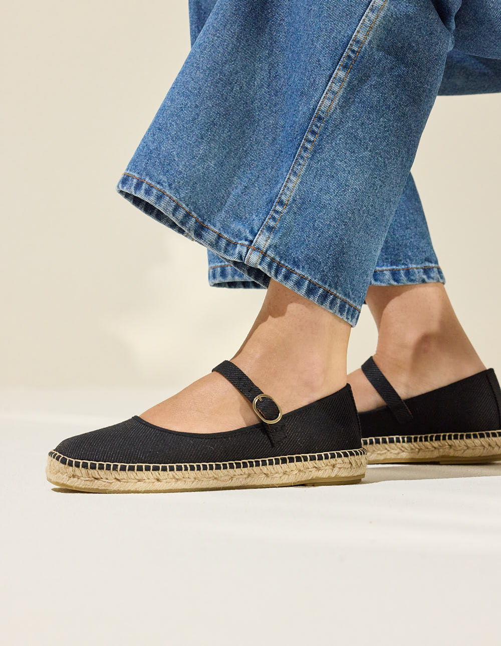Espadrilles Bebi - Toile noir