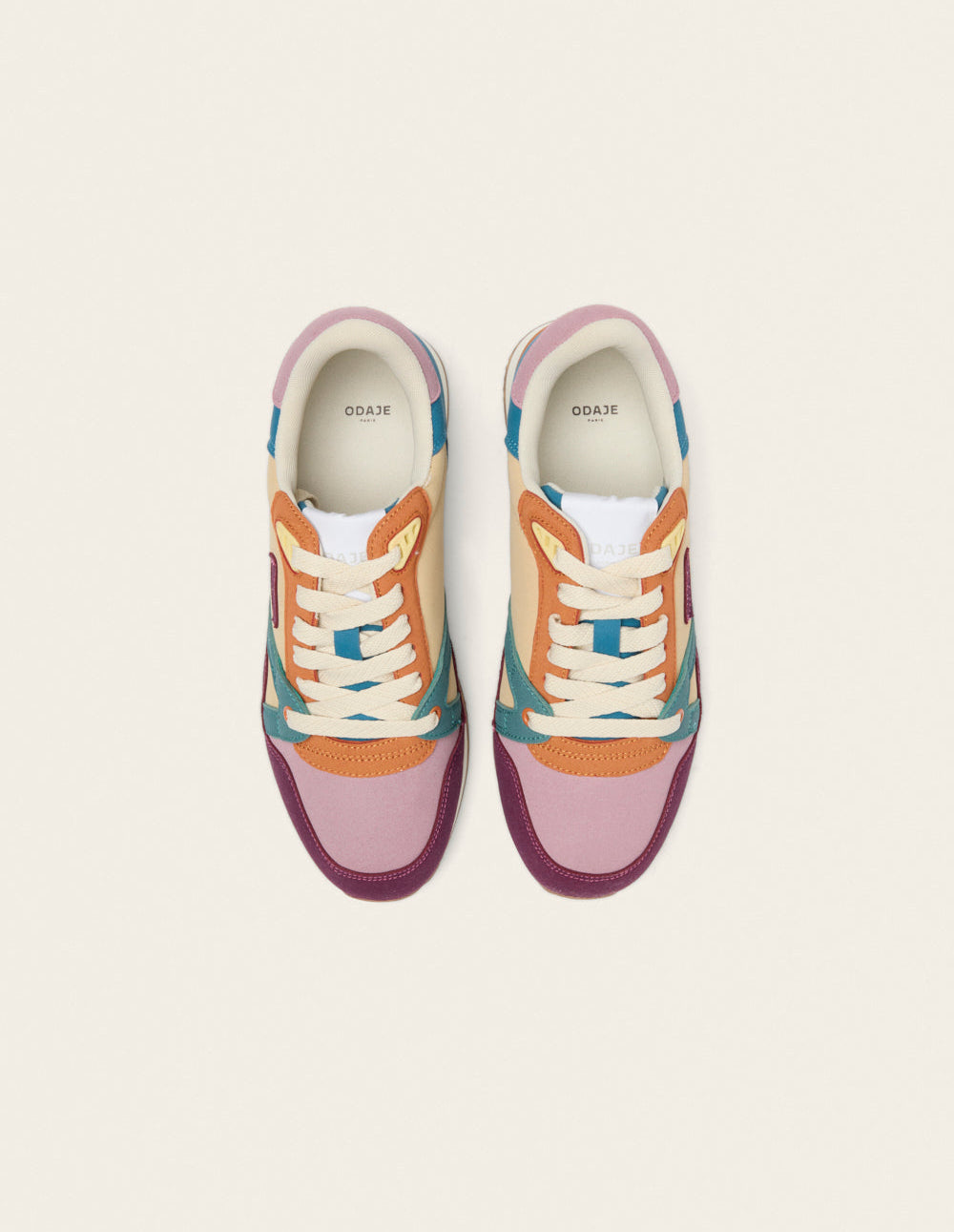 Andrée low-top trainers - Plum brick pink