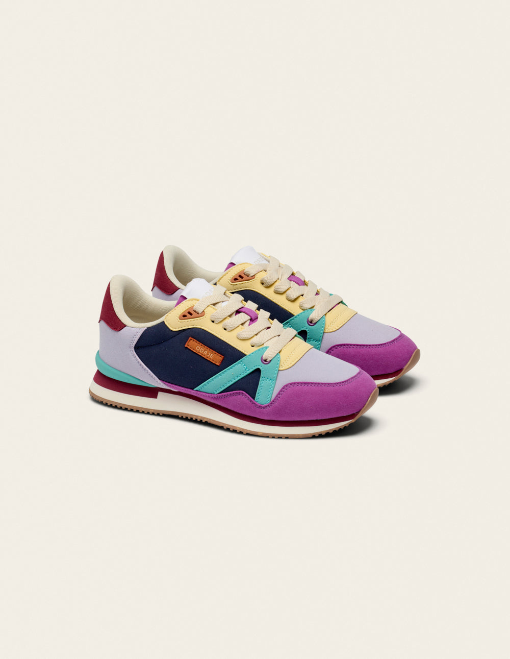 Andrée low-top trainers - Purple, lilac, yellow