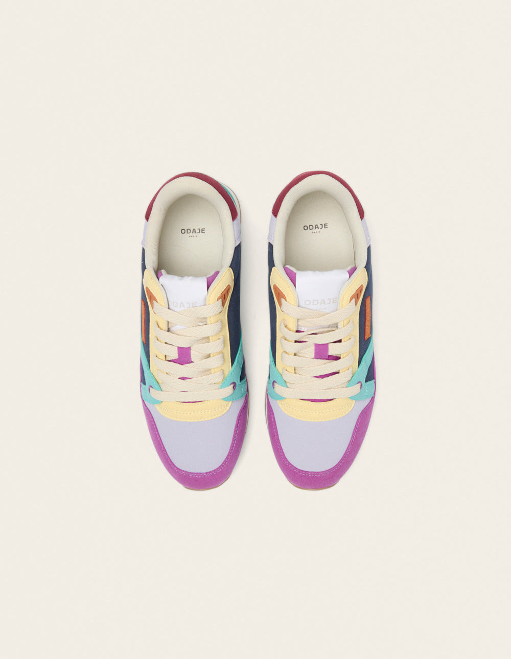 Andrée low-top trainers - Purple, lilac, yellow