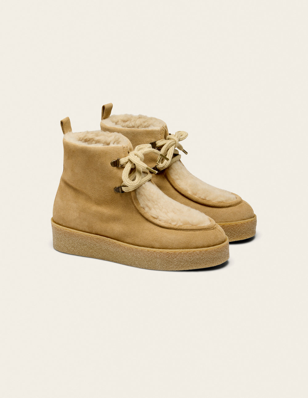 Bottes fourrées Anouck - Suède taupe