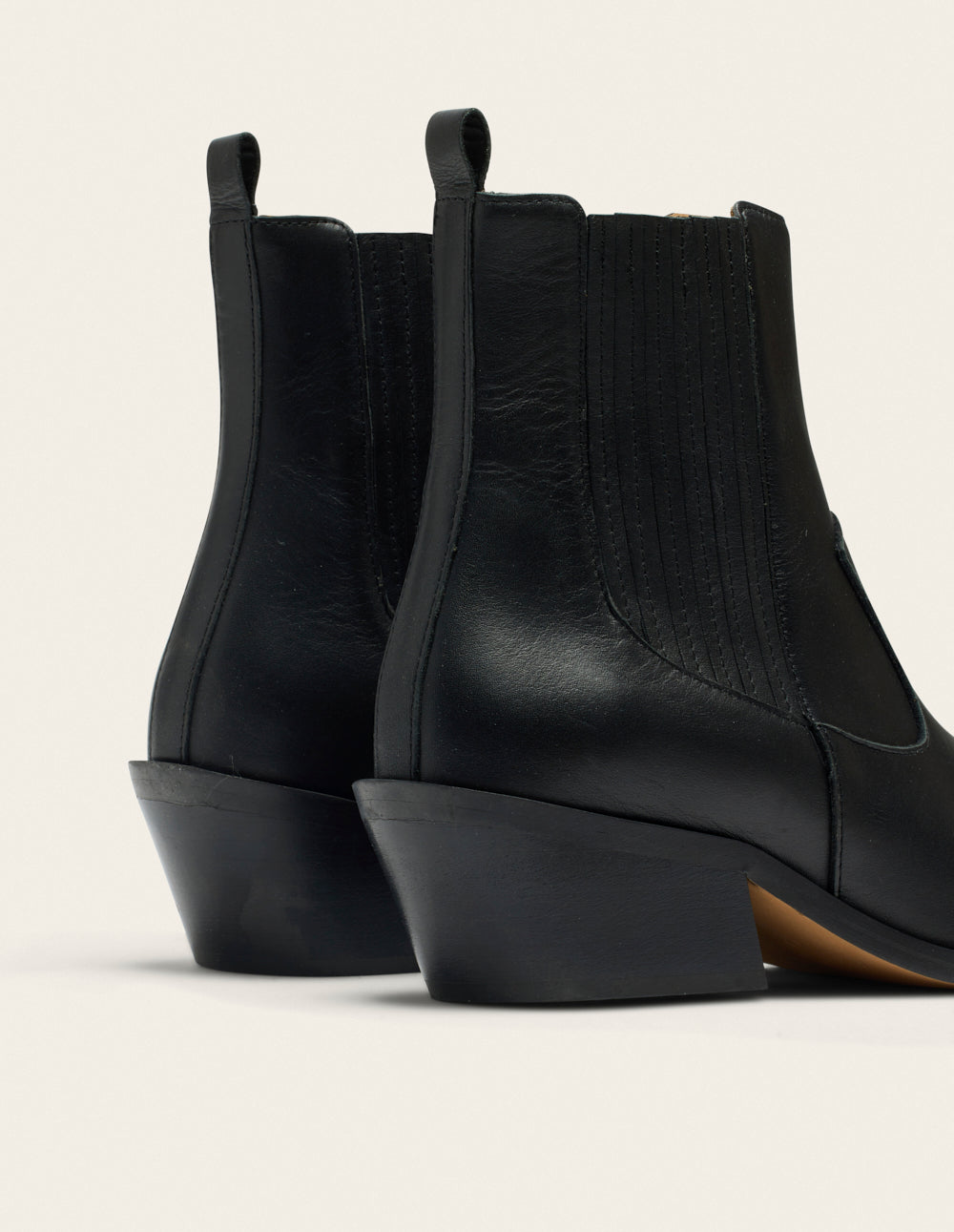 Bottines à talons Georgia - Cuir noir