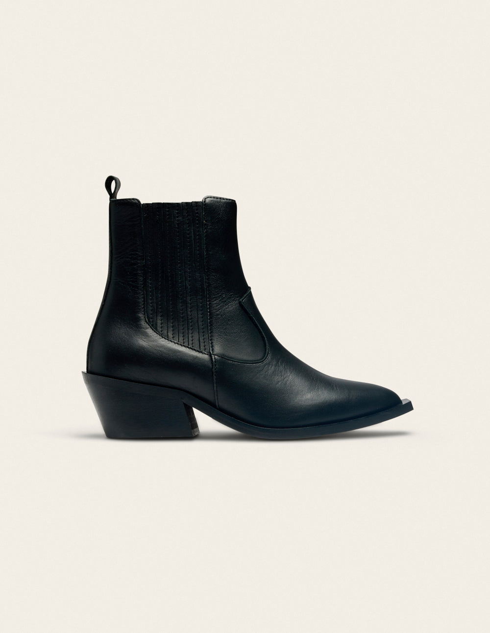 Bottines à talons Georgia - Cuir noir
