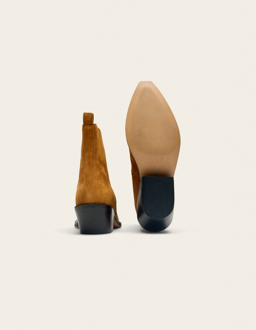 Bottines à talons Georgia - Suède ambre