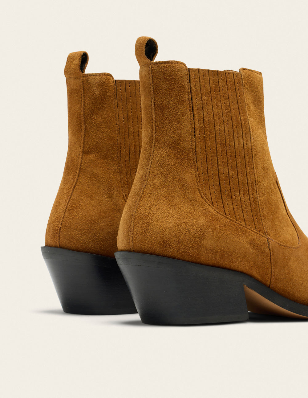 Bottines à talons Georgia - Suède ambre