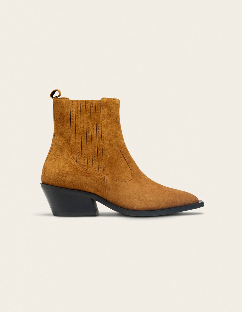Bottines à talons Georgia - Suède ambre