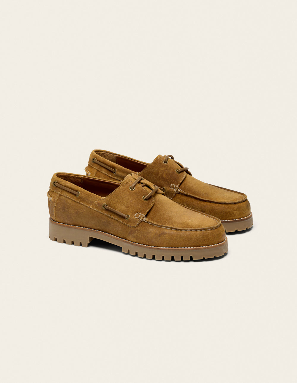 Tom Boat Shoes - Cognac Oiled Suede