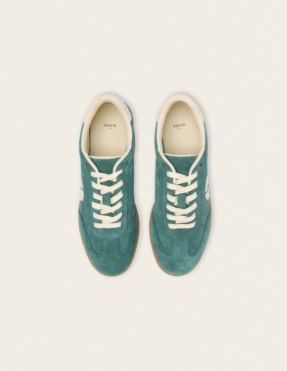 Baskets basses Lucia - Vert écru