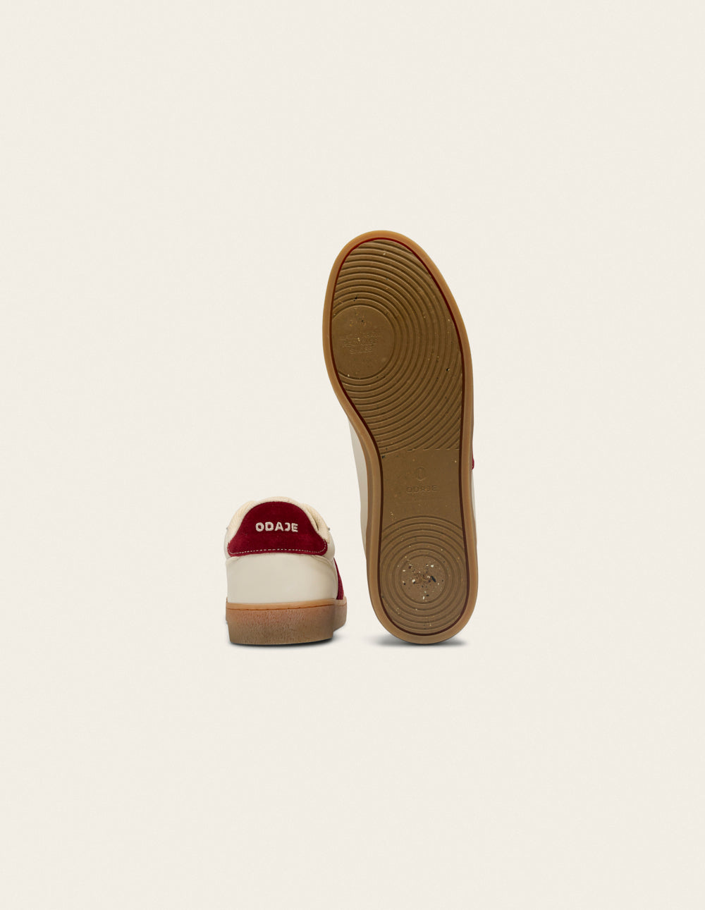 Lucia low-top trainers - Burgundy ecru