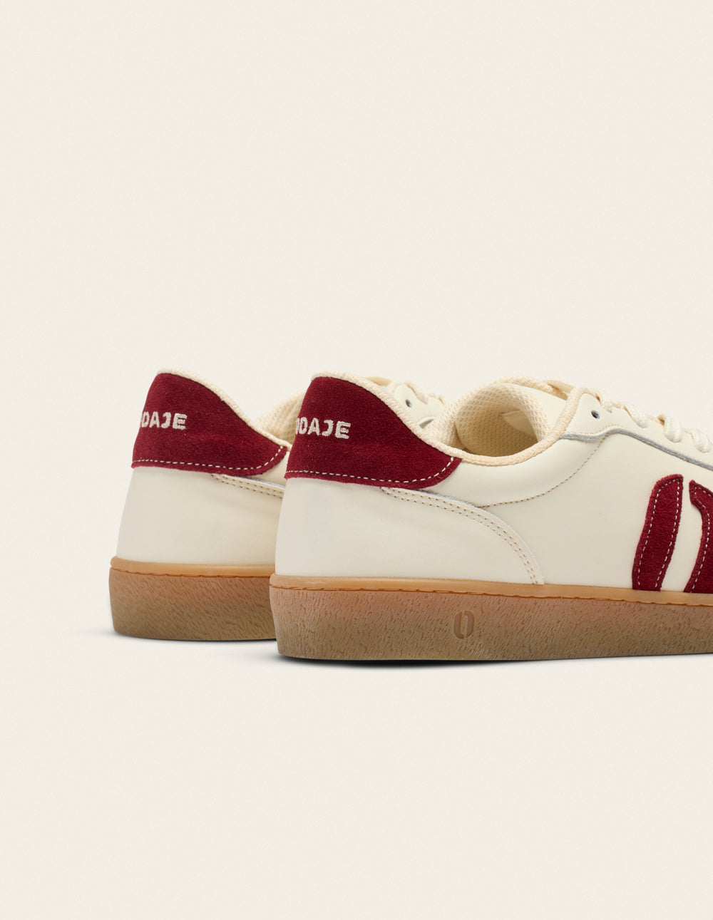 Lucia low-top trainers - Burgundy ecru