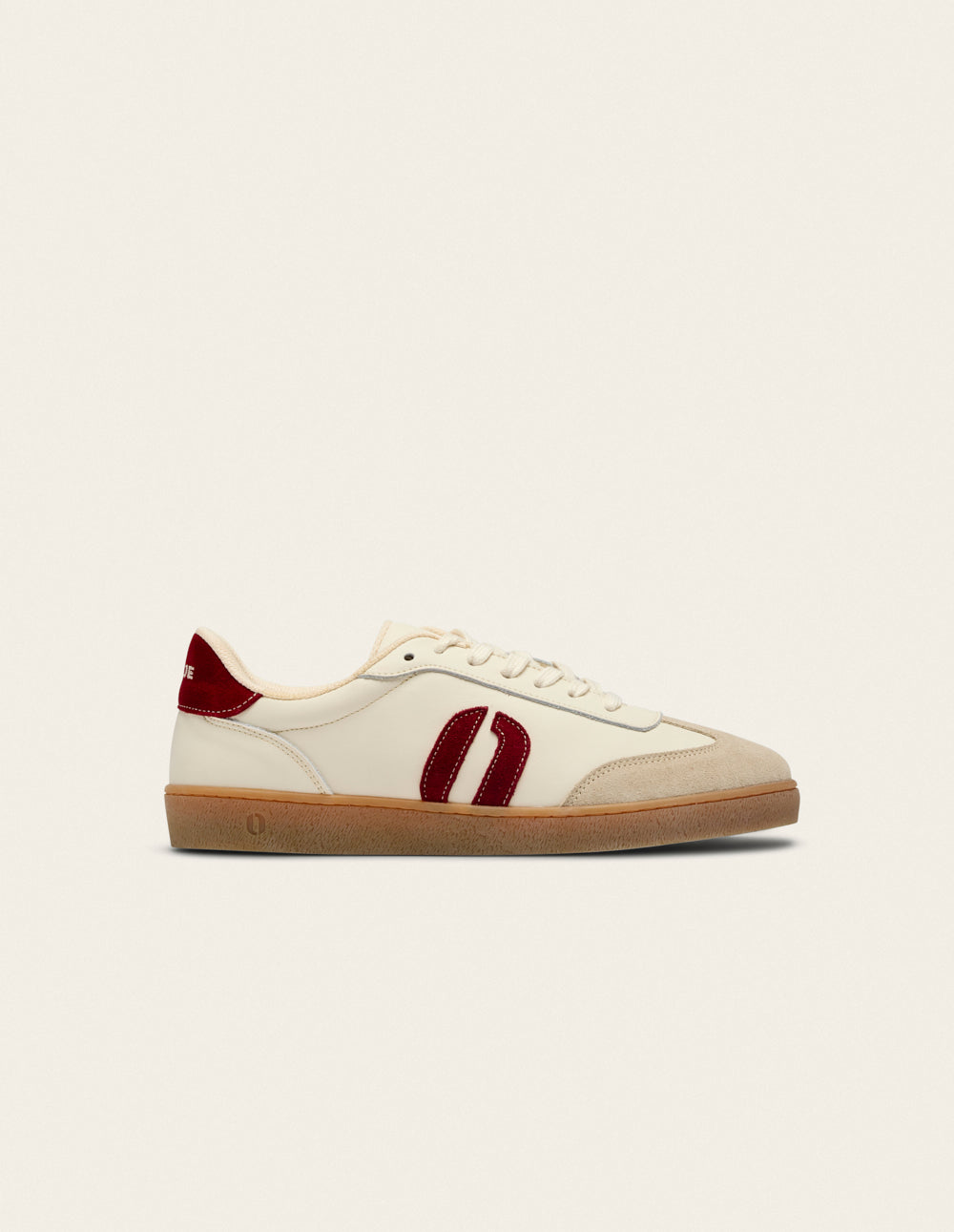 Lucia low-top trainers - Burgundy ecru