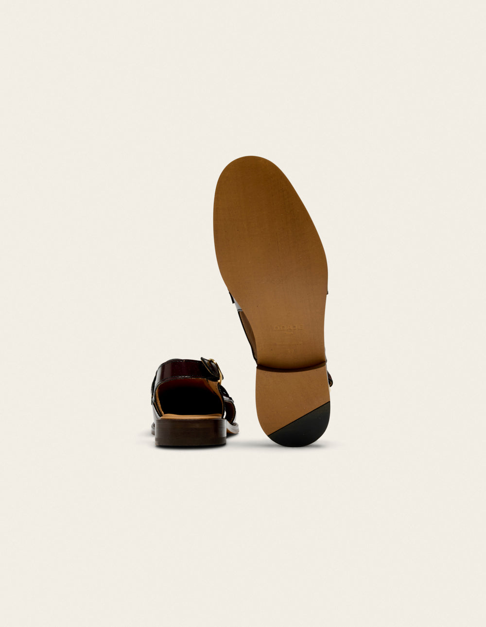 Mocassins Mangsa - Cuir box bordeaux