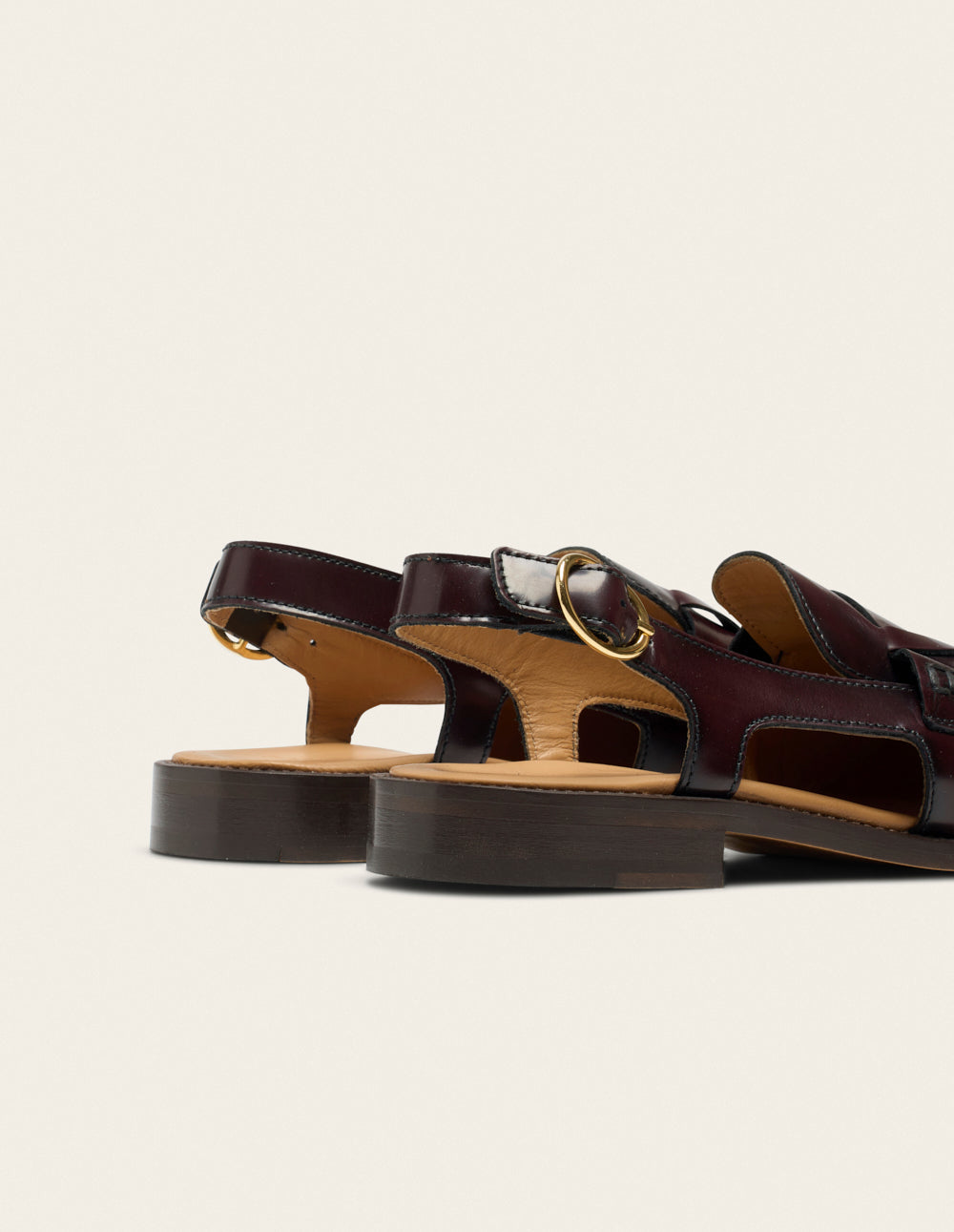 Mocassins Mangsa - Cuir box bordeaux