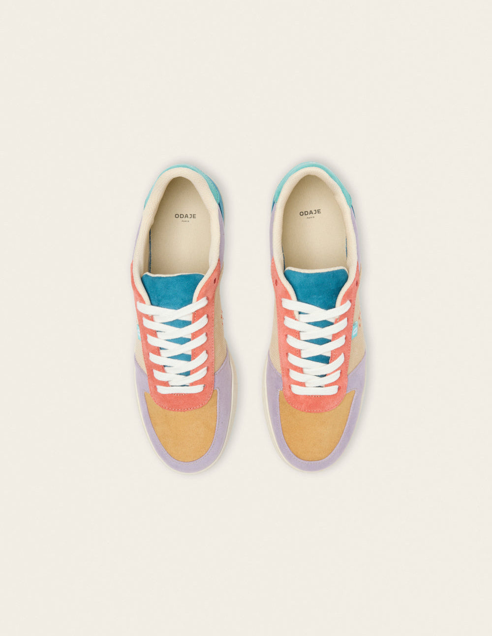 Baskets basses Marie - Lilas beige brique