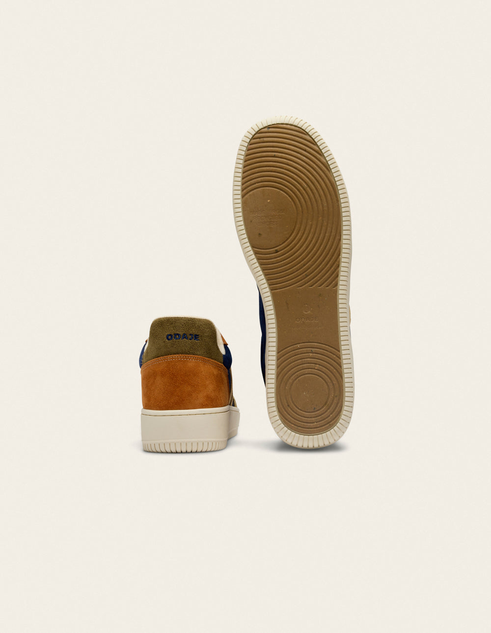 Baskets basses Matthieu - Kaki beige marron