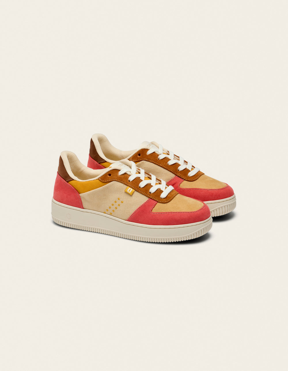 Maxence F low-top trainers - Brick yellow brown
