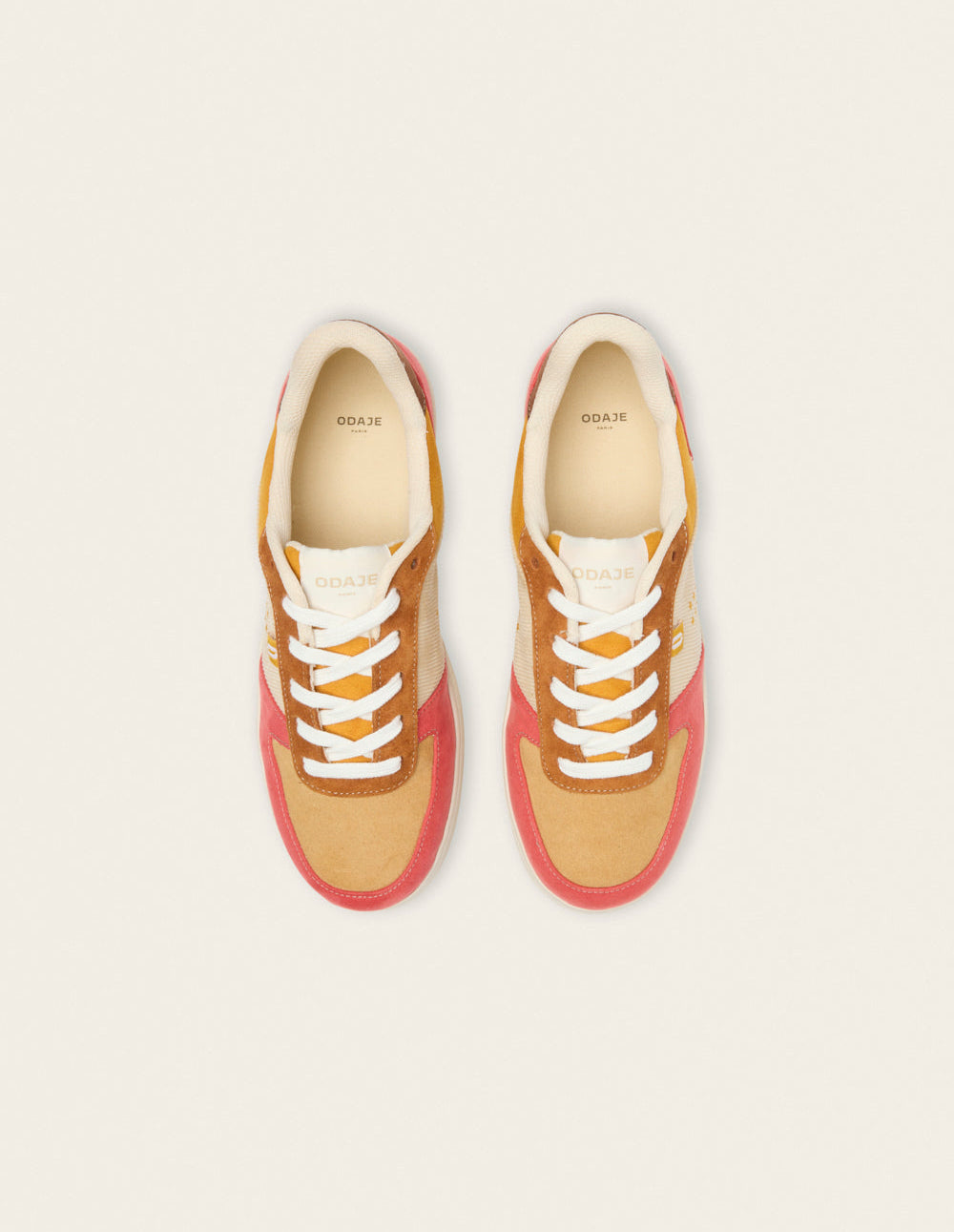 Maxence F low-top trainers - Brick yellow brown