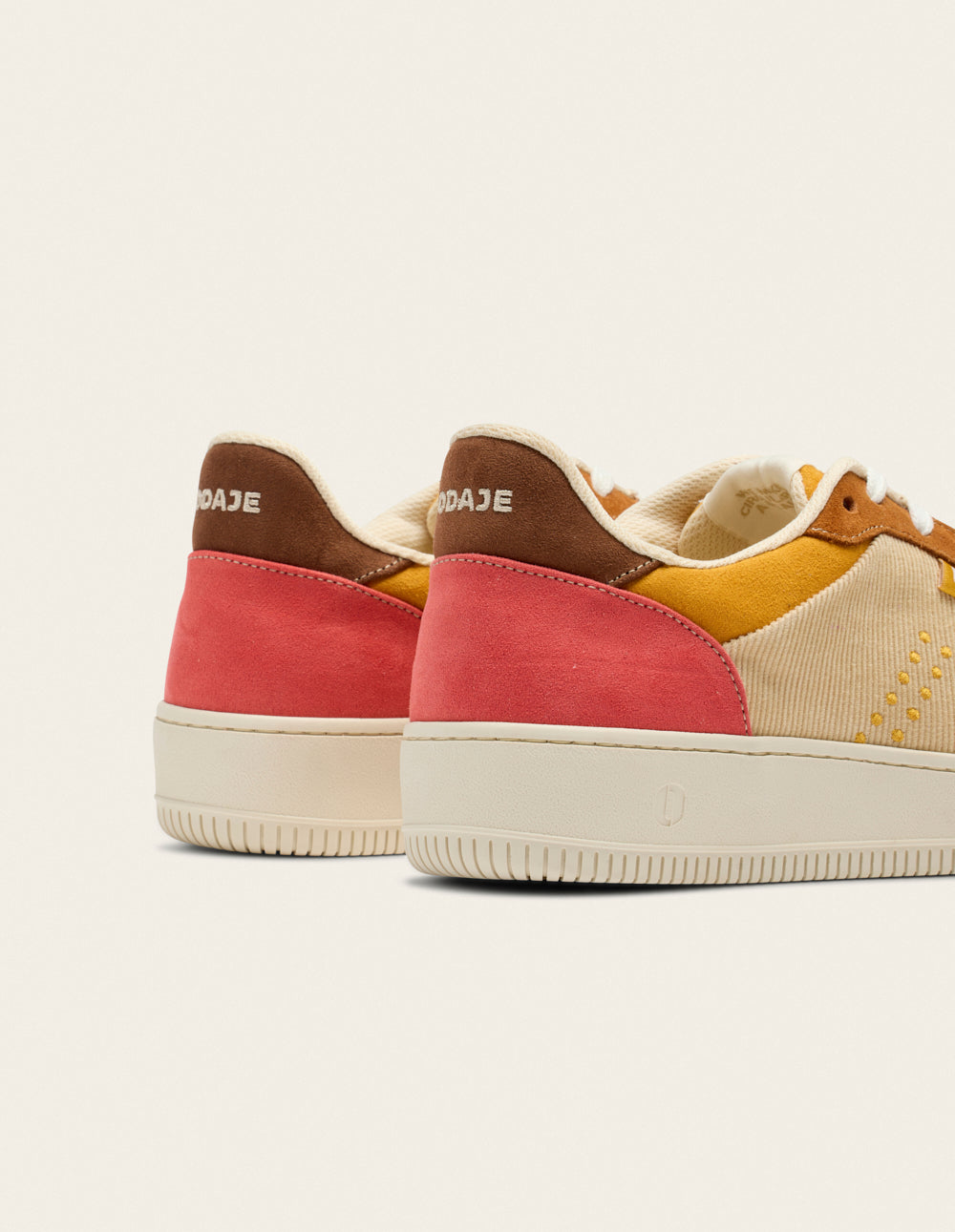 Maxence F low-top trainers - Brick yellow brown