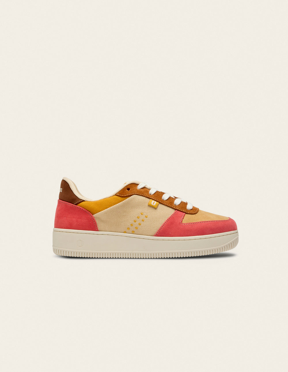 Maxence F low-top trainers - Brick yellow brown