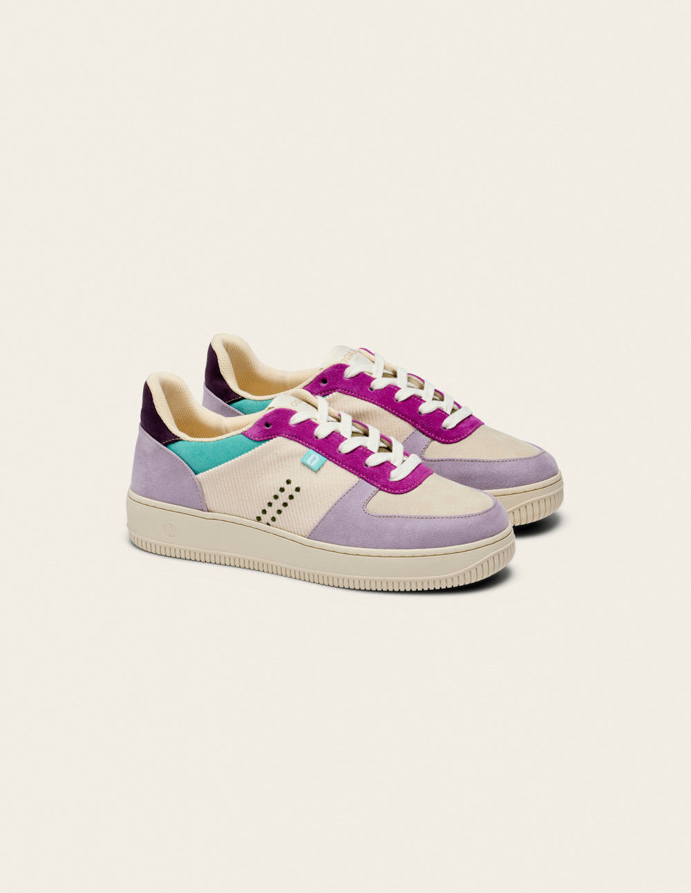 Maxence F low-top trainers - Lilac ecru purple