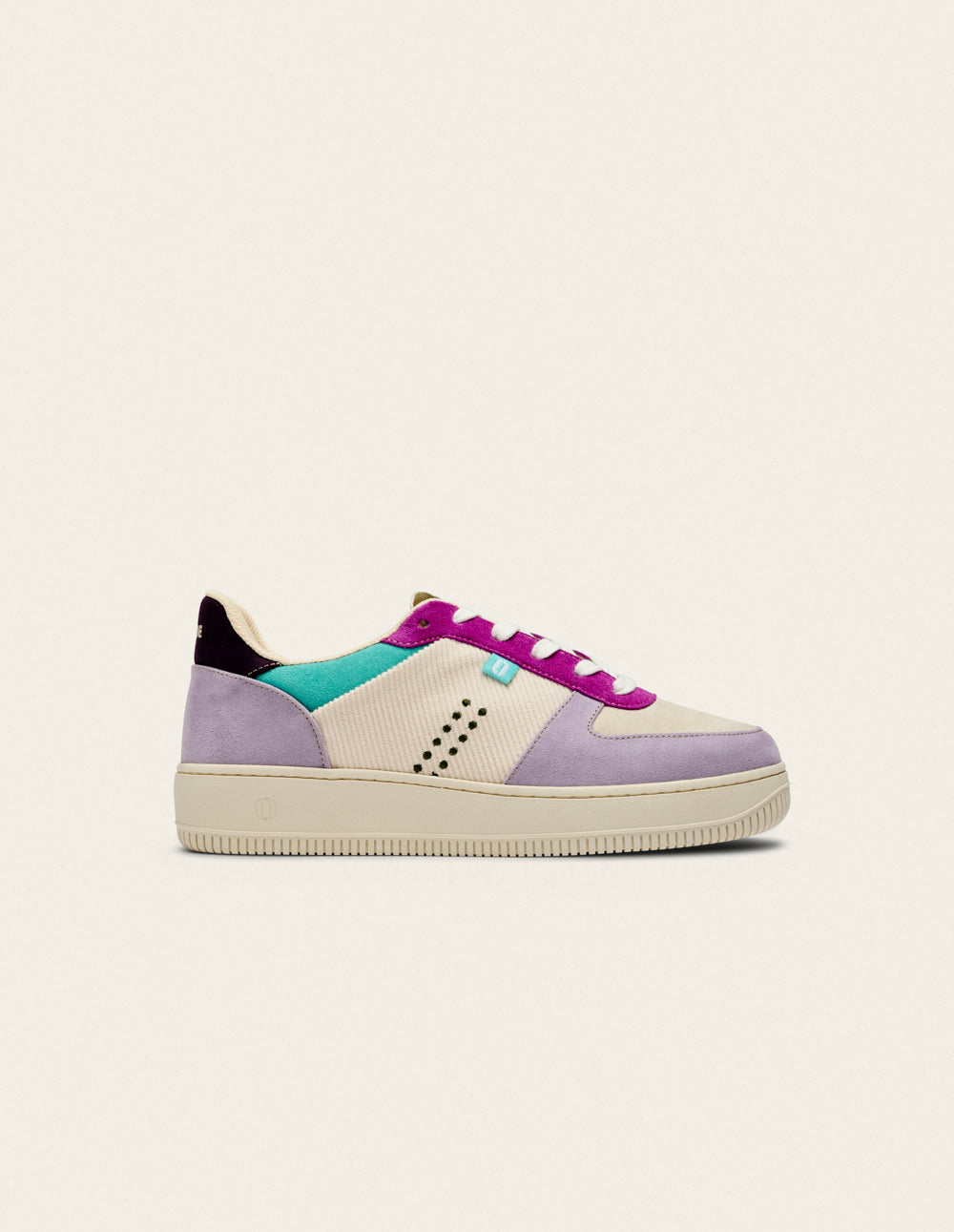 Maxence F low-top trainers - Lilac ecru purple