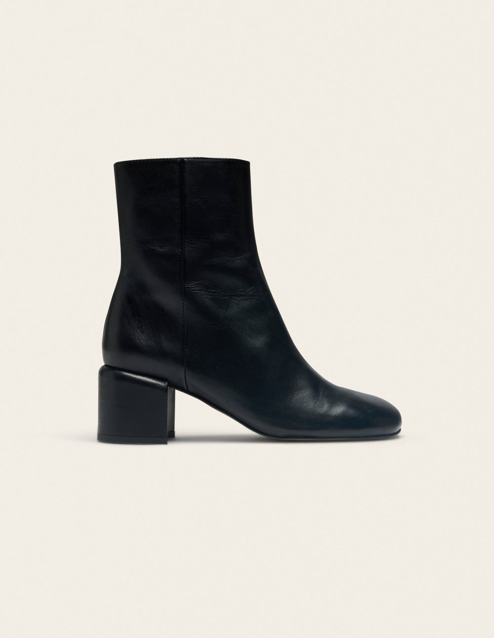 Tasmin Heeled Ankle Boots - Black Leather