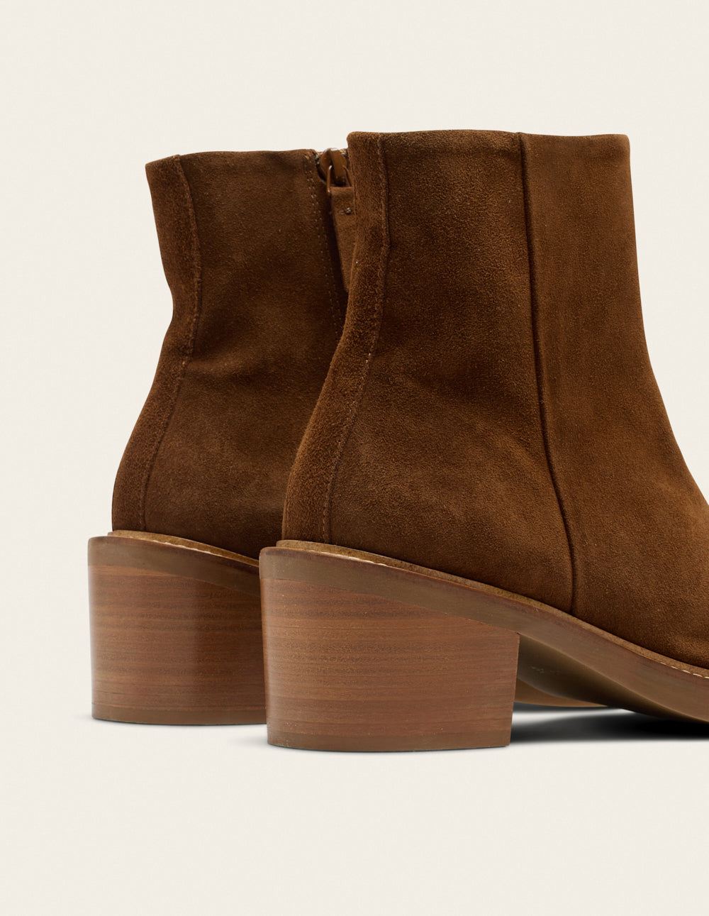 Bottines à talons Véronique - Suède marron