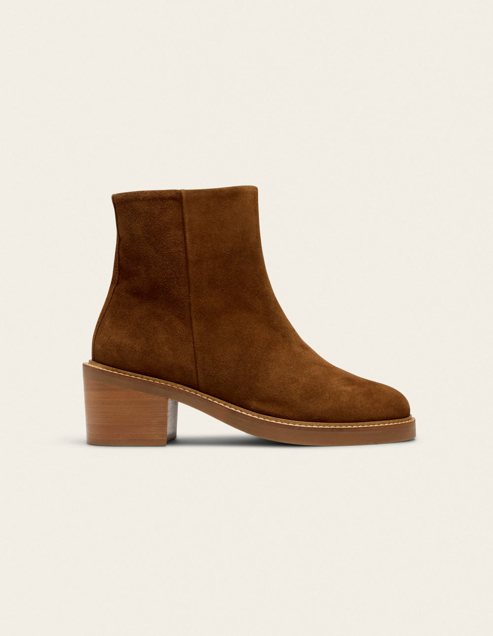 Bottines à talons Véronique - Suède marron