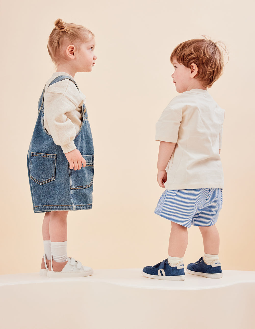Baskets Enfants Lilo - Bleu écru