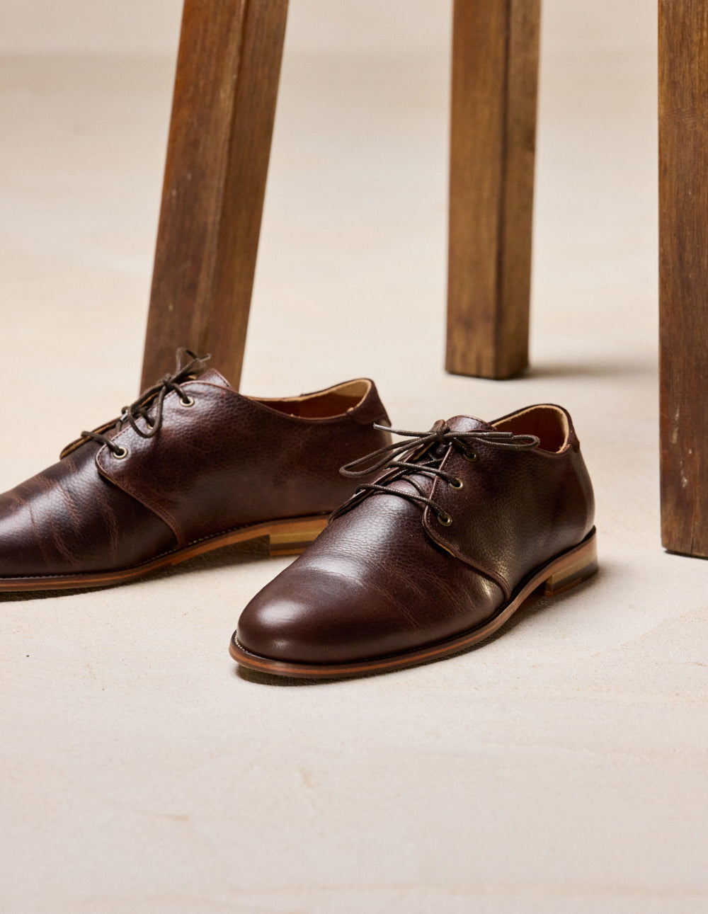 Derbies Alphonse - Pull-up Marron