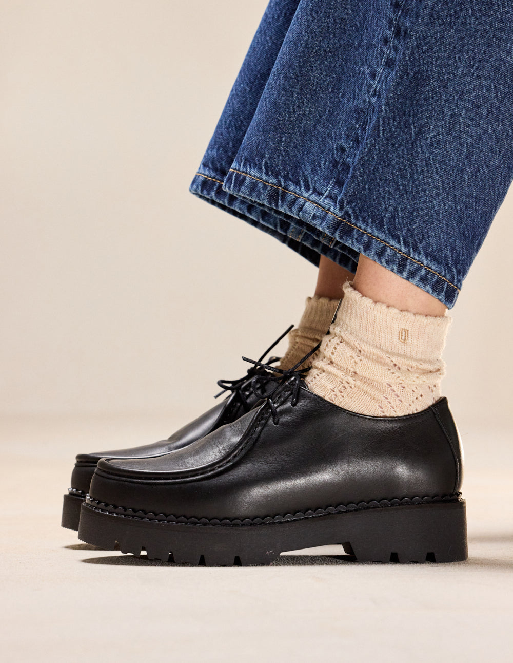 Derbies Deborah - Cuir noir