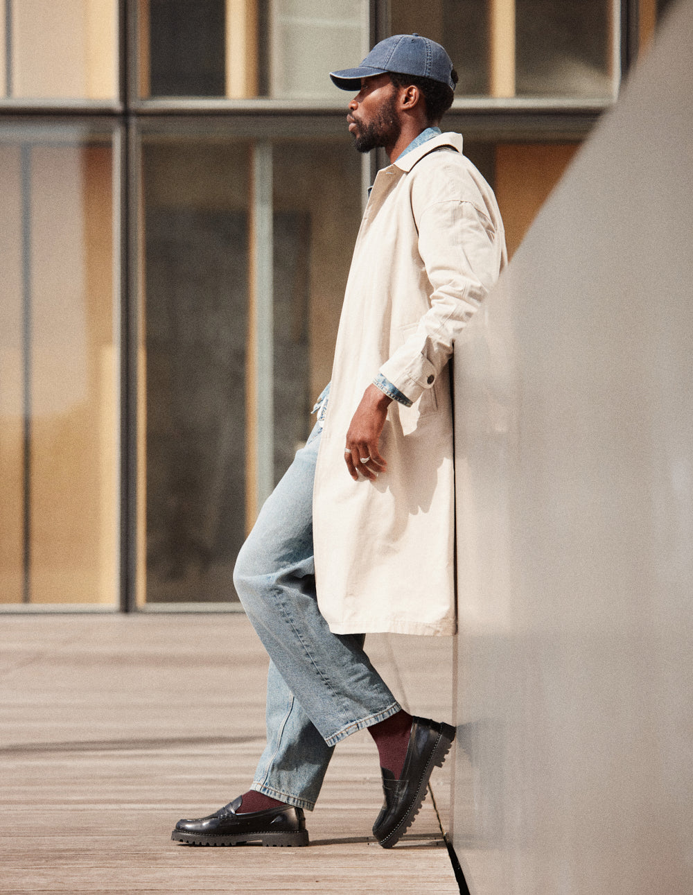 Mocassins Elliot - Cuir box noir