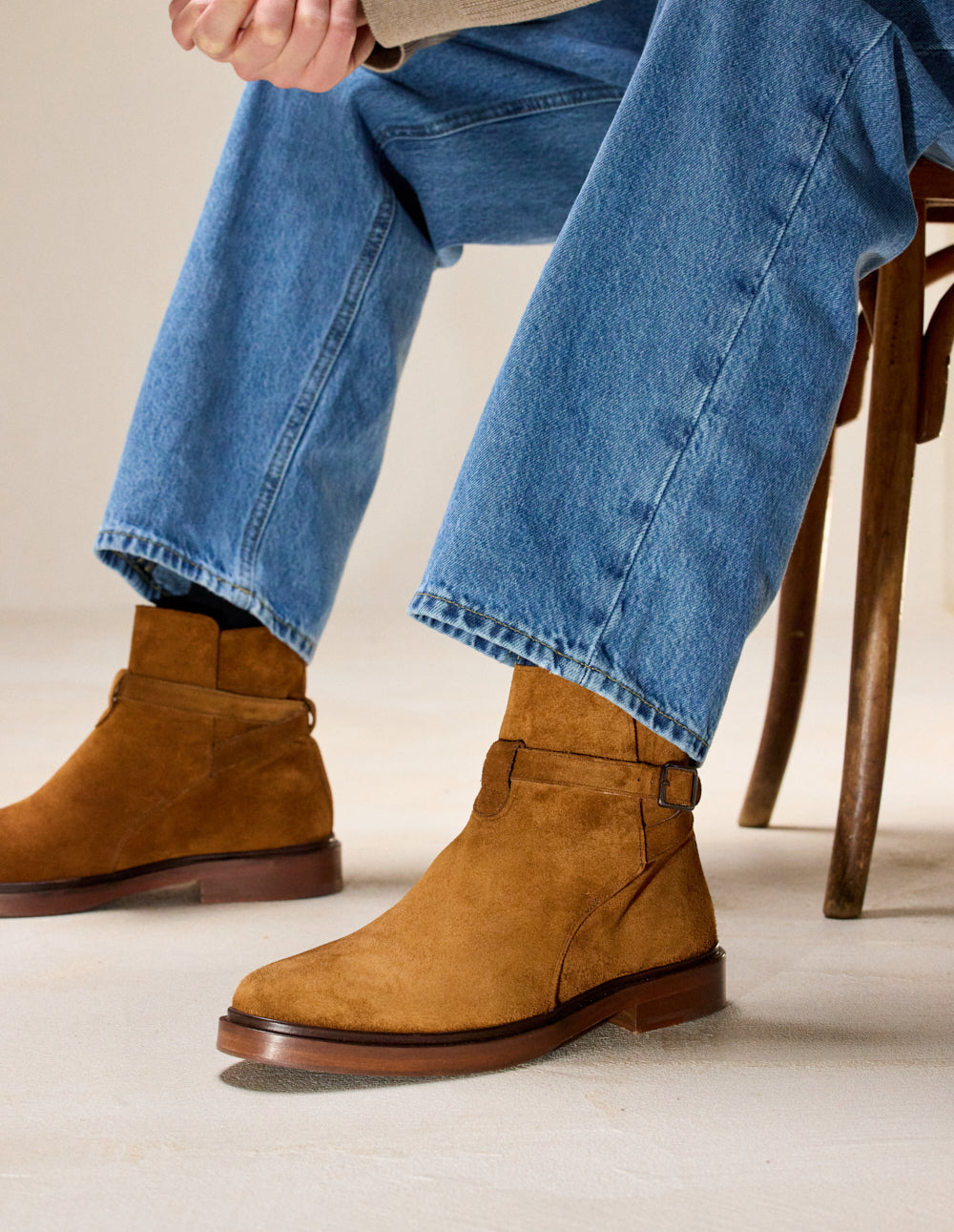 Bottines Gaetan - Suède marron