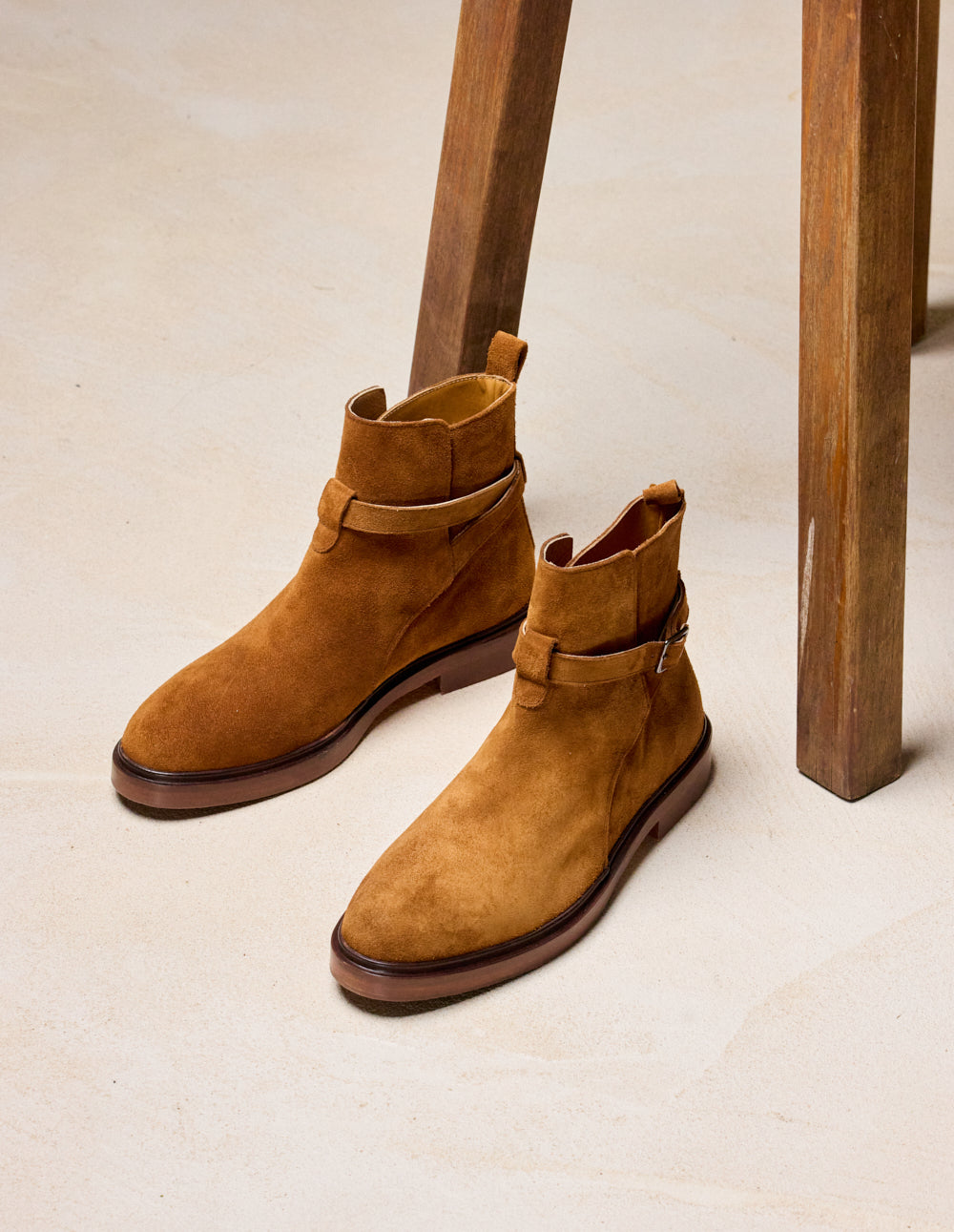 Bottines Gaetan - Suède marron