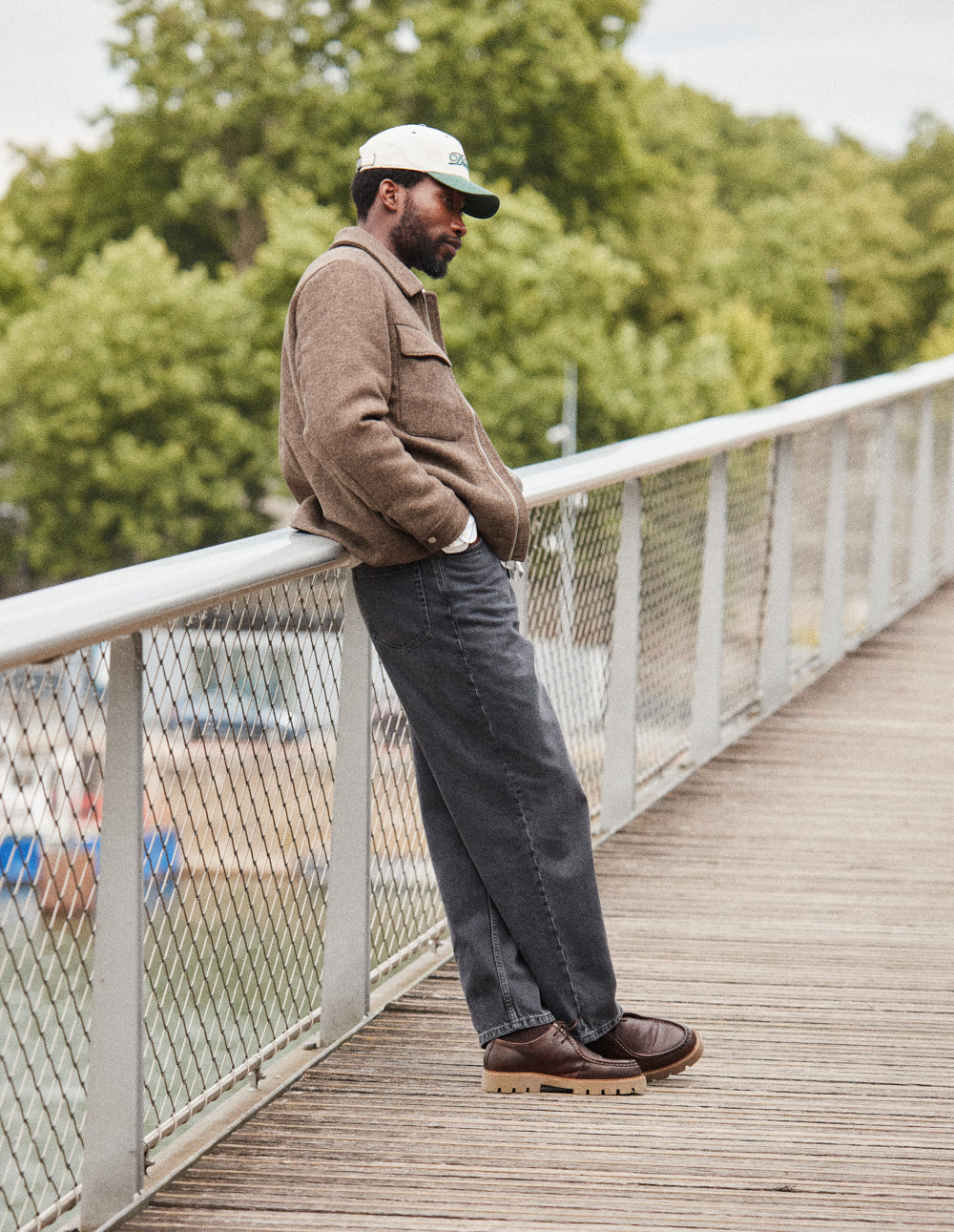 Derbies Gontran - Cuir pull up grainé marron