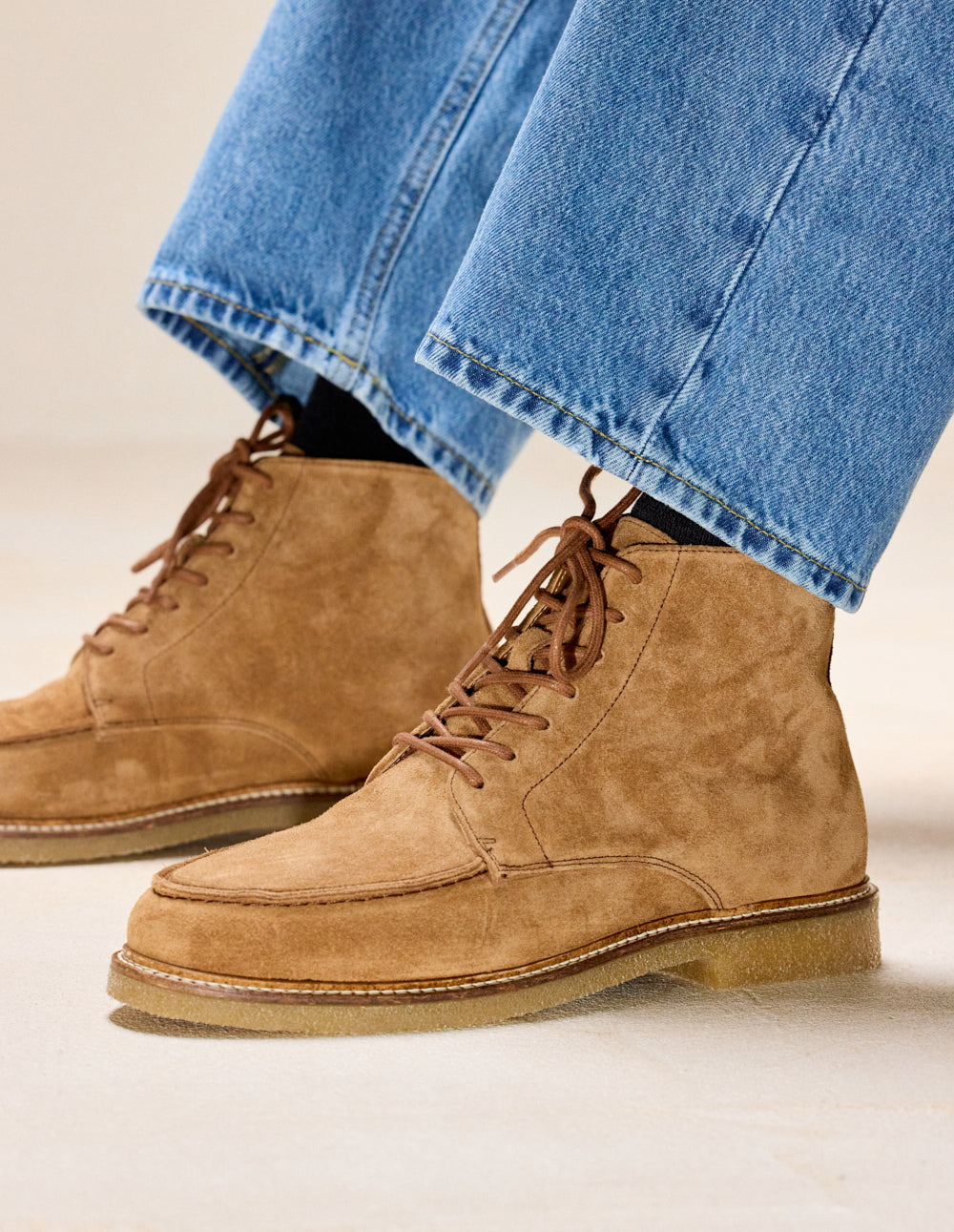 Bottines Hugo - Suède marron