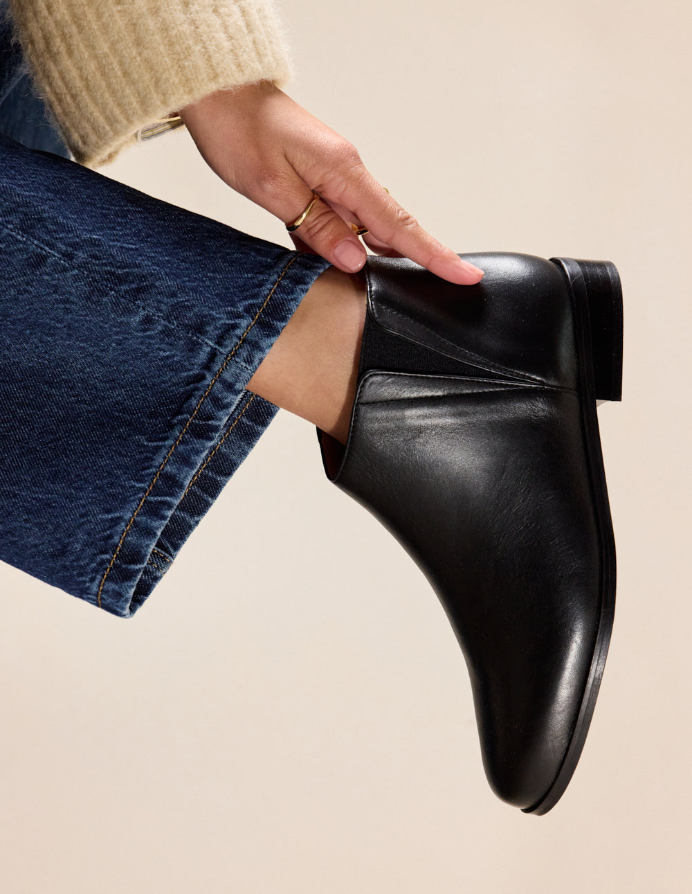 Bottines Jeanne B - Cuir noir