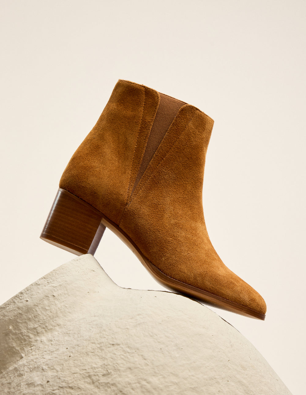 Bottines à talons Jeanne M - Suède ambre
