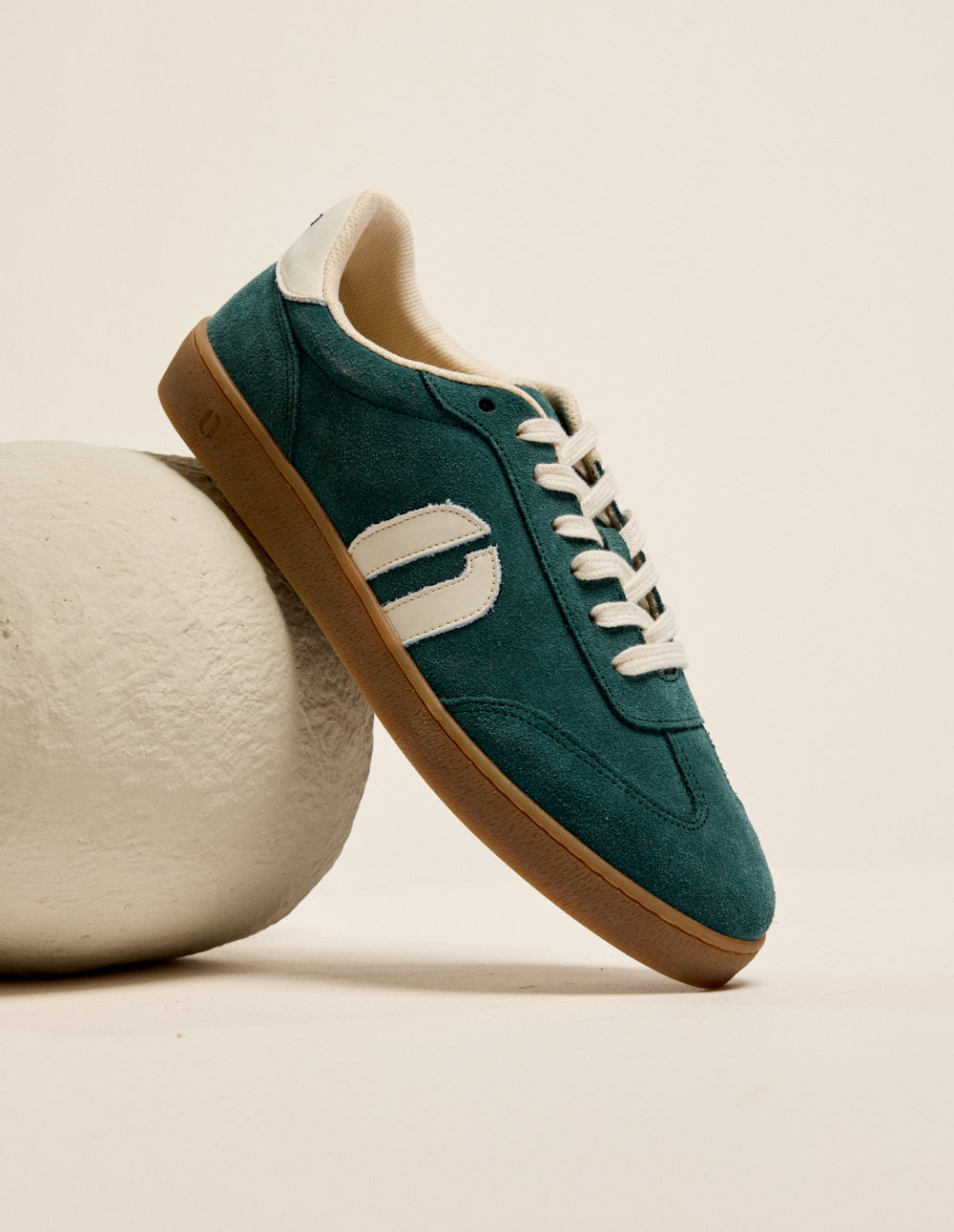 Baskets basses Lucia - Vert écru