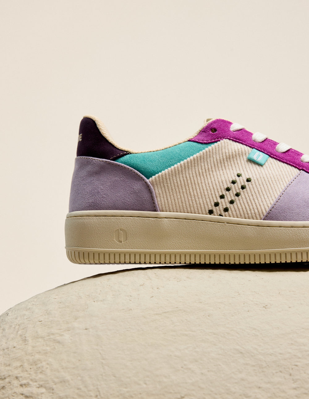 Maxence F low-top trainers - Lilac ecru purple