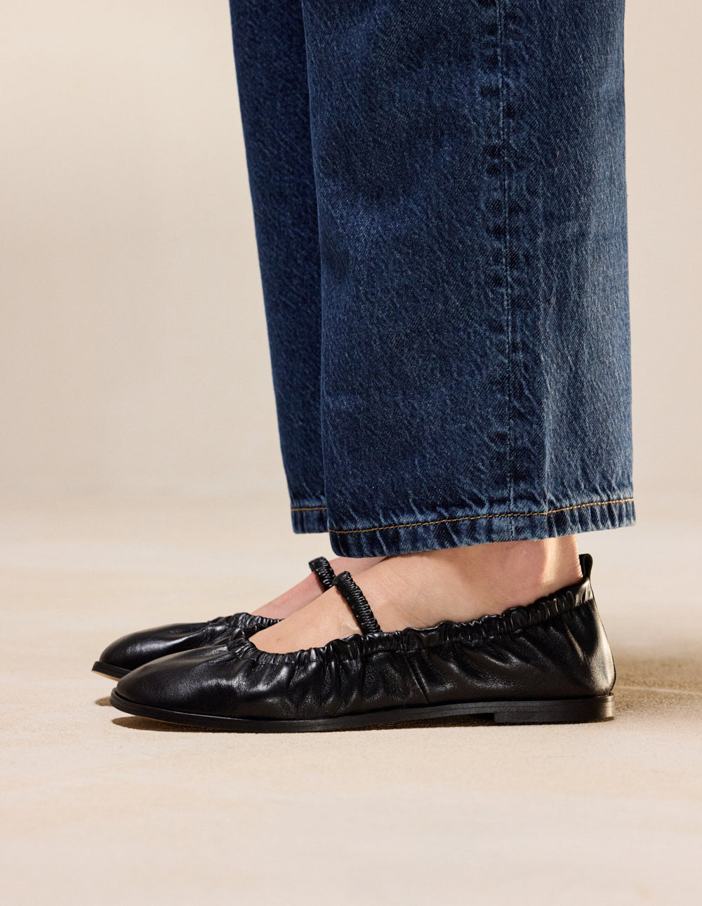 Ballerines Miluna - Cuir noir